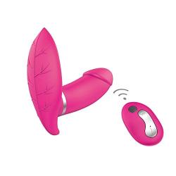 Wushuangyu Wearable Massaging Toys - 10 Kinds Vibrating Speed - Powerful Dual Motor - Wireless Remote Control - Silent Soft Skin-Friendly - Back Neck Shoulder Relaxation - Vibrant Toy