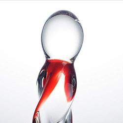 LLFX Glass Dildò Double Head Massage Wank Smooth Fit Skin Fetish Anàl Plug Backpack