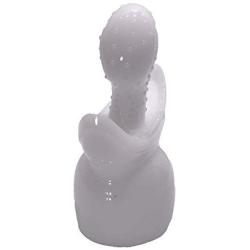 Massager Attachments, Massager Accessories Attachment Accessory Silicone (White-A)