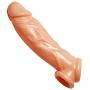 Size Matters Realistic Flesh Penis Enhancer Dildo and Ball Stretcher