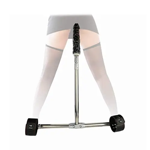 Punchline M Beauty Stainless Steel Spreader Bar Stainless Steel with Ankle Cuffs and Dildo/Anal Dildo, Torture Play BDSM Slave Fetish Sex Toys for Couples Punchline M Beauty Stainless Steel Spreader Bar Stainless Steel with Ankle Cuffs and Dildo/Anal Dildo, Torture Play BDSM Slave Fetish Sex Toys for Couples