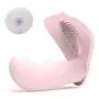 Wireless Waterproof Massager for Back and Neck Relaxation, 10 Speed Frequency Massager with Wireless Remote Control (Pink)