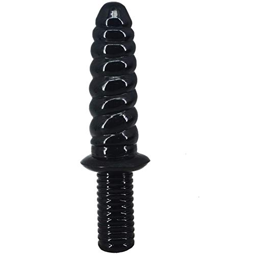 Handle Anal Plug Soft Dildo Sex Toys Couple Flirt Tools Men Women Masturbation (Black)