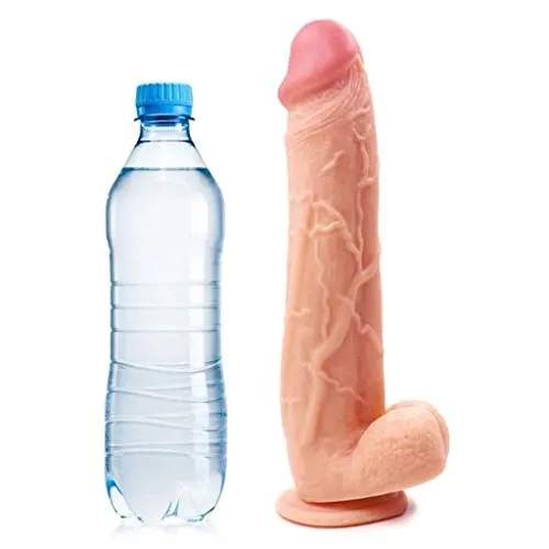 Realistic Lifelike Super Soft Silicone Waterpoof Hands-Free Massager for Female Male/All in One Sturdy Suction Cup suntimetime Realistic Lifelike Super Soft Silicone Waterpoof Hands-Free Massager for Female Male/All in One Sturdy Suction Cup suntimetime