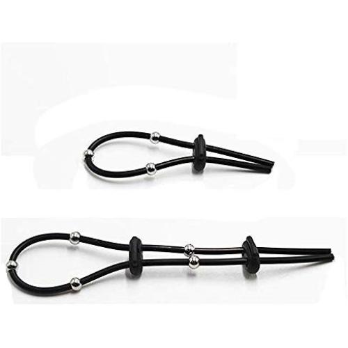 E Stim Electro Accessories Products for TENS Unit Conductive Silicone Rubber Tube Loops Ring with Beads