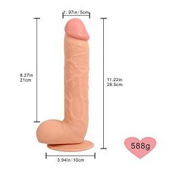 HuihuiLe Did-Los Women Realistic Soft Suction Cup Toy(Flesh) Didlos Dilidos Dilido