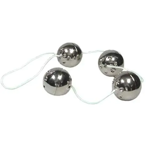 Nasstoys Ben Wa Balls On A String, Silver Nasstoys Ben Wa Balls On A String, Silver