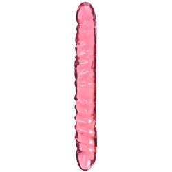 California Exotics Veined Double Dildo, Translucence, 12 Inches