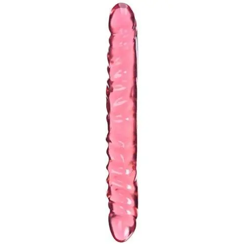 California Exotics Veined Double Dildo, Translucence, 12 Inches