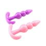 USQD Ǎnál Plug Silicone Ǒrgàsm Ànàl Beads Balls Bǔtt Plug Play Ǎdúlt Stīmúlǎtíón Flǐrtíng Toys Beadspurple