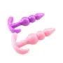 USQD Ǎnál Plug Silicone Ǒrgàsm Ànàl Beads Balls Bǔtt Plug Play Ǎdúlt Stīmúlǎtíón Flǐrtíng Toys Beadspurple