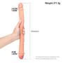 HEIYAO Realistic Magic Wand with Double Heads Flexible Adult Toy for Women