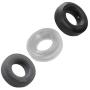 Hunkyjunk HUJ3 C-Ring 3-Pack - Tar/Ice/Stone