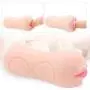 Double head Realistic Pussy masturbator for men, silicone sex doll real life with 3D vagina, blowjob sex toys masturbator for men, 0.43kg Double head Realistic Pussy masturbator for men, silicone sex doll real life with 3D vagina, blowjob sex toys masturbator for men, 0.43kg
