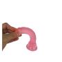 Hands Free Massage Wand Didoes for Adult Women Relax Toys-with Strong Suction Cup- Waterproof Safe PVC Tools -14.5cm (Color : Pink)