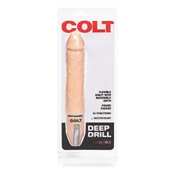 California Exotic Novelties Colt Deep Drill Dildo, Ivory