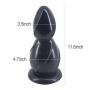 Sexbaby Huge 11.6 * 4.7" Anal Beads,Extra Large Butt Plug, Big Adult Sex Products for Men and Women (Black)