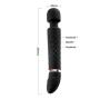 Wand Massager for Women, Waterproof 12X Dual-Cavaliers Multi-Speed Cordless Rechargeable Powerful Therapeutic Wand Massager for Muscle Aches & Sports Recovery,Travel Friendly