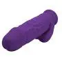 Lickerlish Rummy Fatty 8" Ultra Thick Premium Silicone Dildo Suction Cup, Purple, 2 Pound