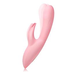 Lfcmf Powerful Waterproof Handheld Wand Massager - 16 Speeds Massager Mode by Dual Motors - high Quality Silicone - USB Rechargeable - Help You Soothe All The Fatigue of The Day Lfcmf