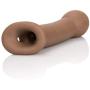 CalExotics Ultimate Extender – Male Extension Penis Girth Enhancement Sleeve with Support Ring – Sex Toys for Men and Couples - Brown