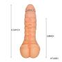Double Function Soft Realistic Dildo with Bullet Vibrator, Mini Ass Anal Pocket Pussy, Hollow Penis Sleeve, Vibrating Male Masturbators Cup for Men, Lifelike Dong for Women Adult Sex Toys for Couple