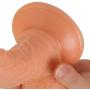 HYLHYL5-F Strǎp ǒn fǒr Lěsbìǎn, Suction Cup Super Huge Box Package 100% Waterproof Meat Color PVC Rod Length: 18cm/7.1in