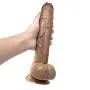 HYLHYL5-F Realistic Dick, Woman Environmental Protection Big Head Health Bendable Suction Cup Base Brown PVC Material (29cm/11.4in) HYLHYL5-F Realistic Dick, Woman Environmental Protection Big Head Health Bendable Suction Cup Base Brown PVC Material (29cm/11.4in)