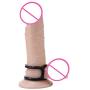 GUANGSHAN 1Pc Stretchy Medical Silicone Three Cages Co~ck Ring Ere~ction Prolong Pe~NIS Extension Relay Eja~culation Séx Toys for Adult