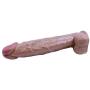 12.59in Safe Real Big Soft Simulation Strong Suction Real SE Toy Stick for Women, Brown