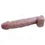 12.59in Safe Real Big Soft Simulation Strong Suction Real SE Toy Stick for Women, Brown 12.59in Safe Real Big Soft Simulation Strong Suction Real SE Toy Stick for Women, Brown