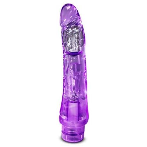Eden Vibrating Waterproof Dildo, Purple, 9 Inch