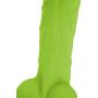 Lickerlish Tripp 6.2" Premium Silicone Dildo Neon Green with Suction Cup, 0.4 Pound