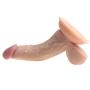 FW Female Massager, Personal Body Massage - 6.5 Inch Double Layered Realistic Massager with Strong Suction Cup,Medical Silicone Massager (Flesh)