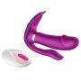 Heating Wireless Remote Control Vibrantor Silicone Waterproof USB Rechargeable 9-Frequency Wearable Toys for Women Couples(Purple)