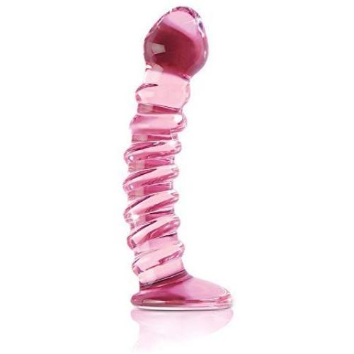 Icicles NO 28 Hand Blown Glass Dildo and JO H20 Water Based Lubricant (1 Oz.)