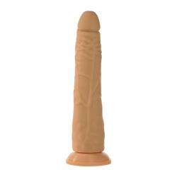 Naughty Cock Silicone Dildo - Slim, Realistic, Suction Cup - Sex Toy for Beginners, Vaginal, and Anal - 7.5 Inch (Flesh)