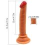 JSCRlove 6 inch Flesh Dillo with Strong Suction Cup Real Feel Toy with Strong Base,Womens Hands-Free Cups Women Socks