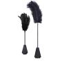 Ostrich Feather Tickler 2 Piece Set | Adult Sex Toys Whip and Riding Crop Slapper | Bondageromance Kit for Couples