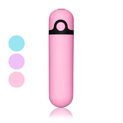 Mini Wand Massager, Personal Massager Wand Handheld 10 Speeds Vibrating Bullet Waterproof Rechargeable for Women