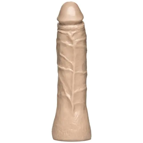 Doc Johnson Vac-U-Lock - 7 Inch Thin Dong - PVC - F-Machine and Harness Compatible Dildo - Vanilla