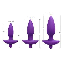 Trinity Vibes Vibrating Silicone Anal Plug, Large