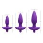 Trinity Vibes Vibrating Silicone Anal Plug, Large