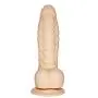 Realistic Dildo for Beginner, LZYAA Body Safe Soft Silicone Penis Adult Sex Toys, Strong Suction Cup (Beige)