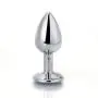 YTYC Stainless Steel Training Massager,Anal Beads Adult Sex Toys Butt Plug Sex Products Rhinestone (Light Blue)