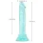 Estylv 5.7" Beginners Mini Size Flexible Massager Handsfree Personal Body Massage Wand with Suction Cup (Green Color)