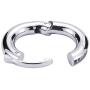 YQYAH Male Stainless Steel Penis Cock Ring Enhancer Ring Testes Weight Bearing Mens Metal Device Toys Sex Toys for Men,S