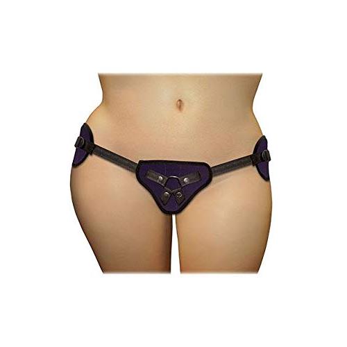SPORTSHEETS - Plus Size Strap-On for Beginners, Adjustable Harness for Intimate Sex Play (Purple)