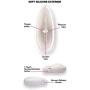 Size Matters Auto Sucking and Licking Pussy Pump, White,1 Count
