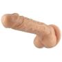 Naughty Cock Silicone Dildo - Huge, Thick, Realistic, Suction Cup - Sex Toy for Vaginal, Anal, and G-Spot - 8 Inch (Flesh)